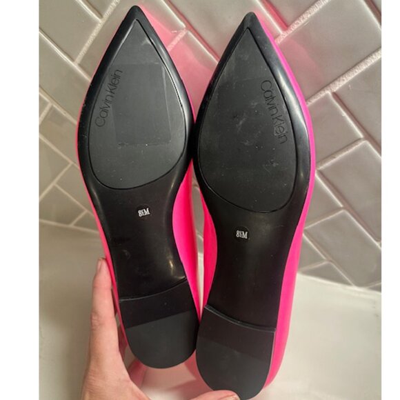 Calvin Klein Leather Flats- Size 8.5 - Picture 2 of 3